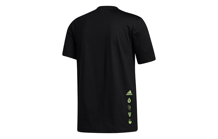 adidas Dame Social Basketball Sports Short Sleeve Black GI8892
