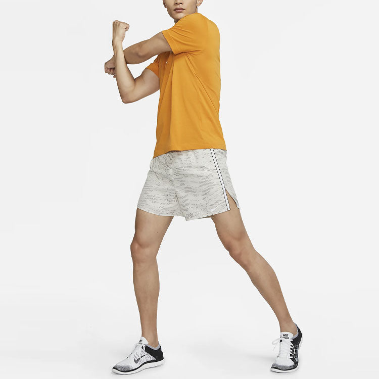 Men's Nike Dri-FIT Quick Dry Breathable Running Sports Lacing Shorts Light Bone DM4768-072