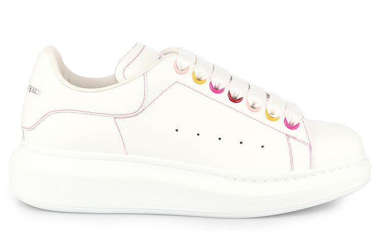 (WMNS) Alexander McQueen Oversized Sneaker 'White Rainbow' 553770WHZ4S9466