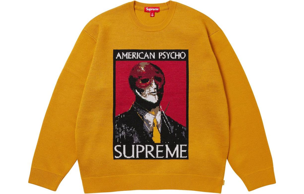 Supreme FW23 Week5 American Psycho Sweater 'Orange' SUP-FW23-091