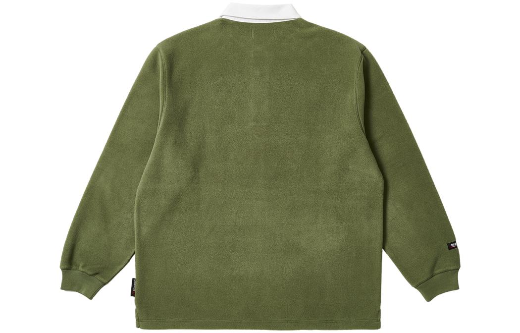Palace FW23 Polartec Rugby Polo Shirt 'Green' P25ES063