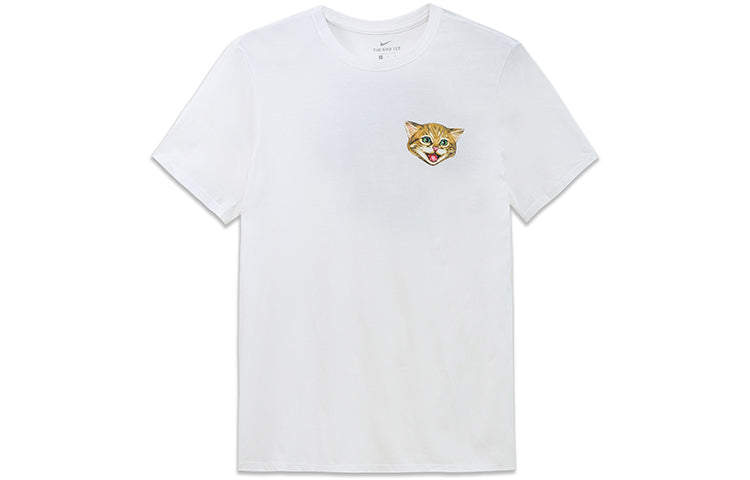 Nike SB Cat Scratch Casual Sports Breathable Short Sleeve White 816369-100