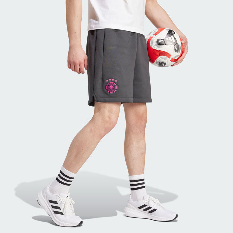 adidas Germany Travel Shorts Asia Sizing 'Carbon' IU2099