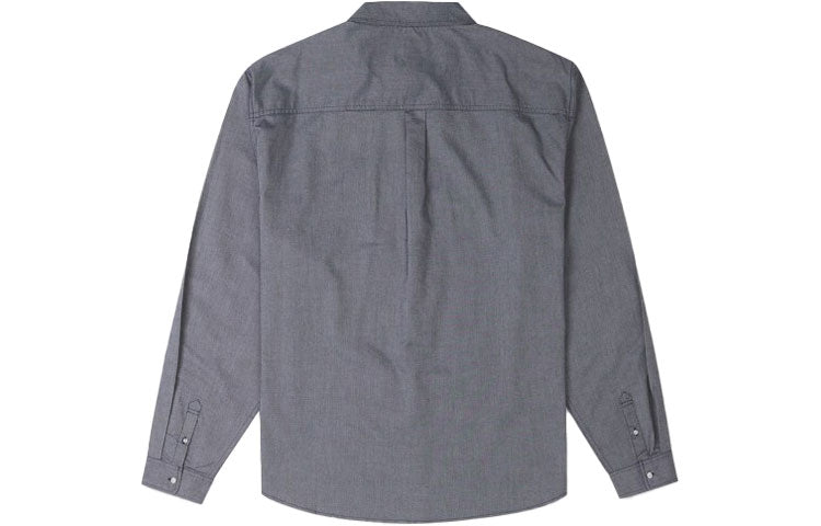 Converse Oxford Button Up Shirt 'Grey Blue' 10024602-A05