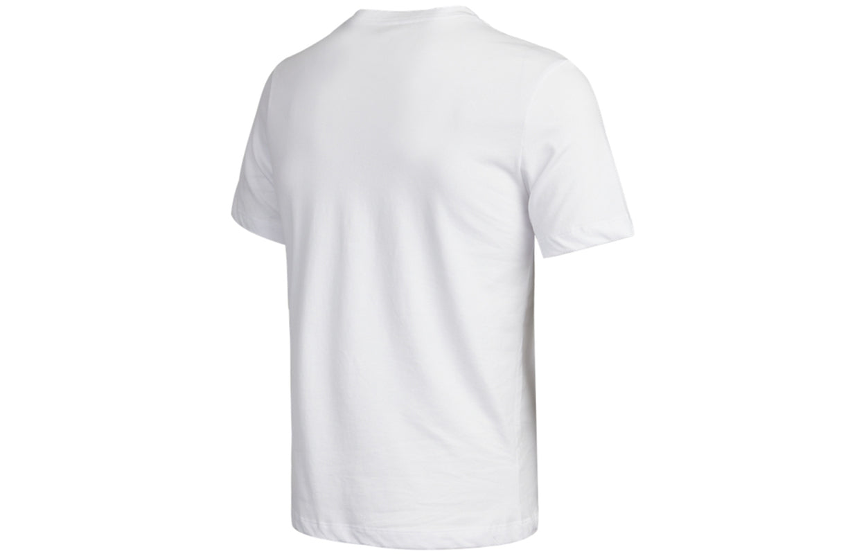 Men's Nike Pattern Printing Breathable Sports Short Sleeve White T-Shirt CZ9804-101