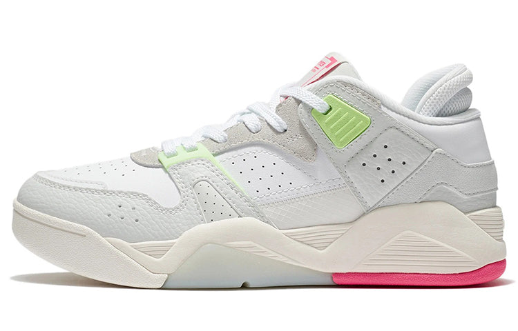 (WMNS) Li-Ning Casual Basketball Shoes 'Grey Green Pink' AGBS032-3