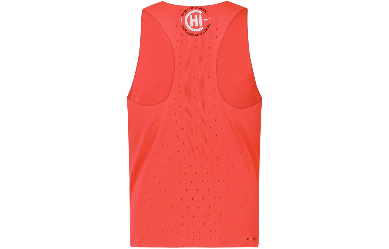 Men's Nike Chicago Marathon Alphabet Printing Running Sports Orange Vest DN6771-635