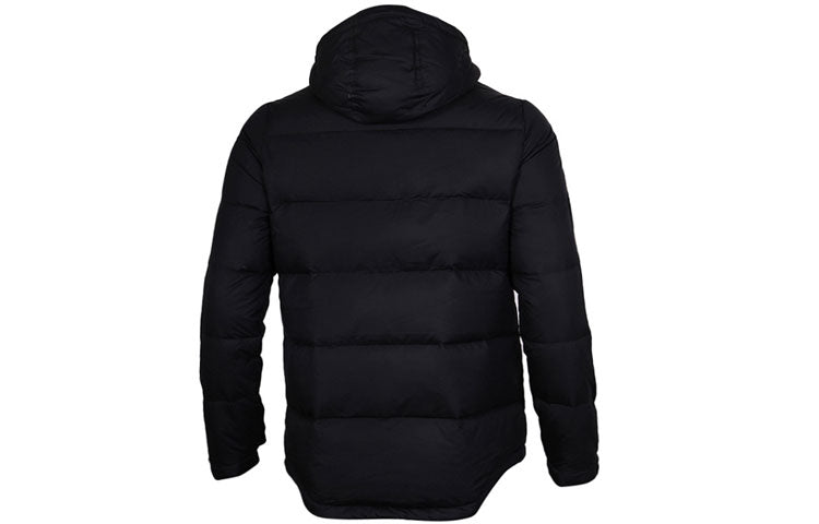 Converse Short Hooded Sports Down Warm Jacket 'Black' 10004603-A02