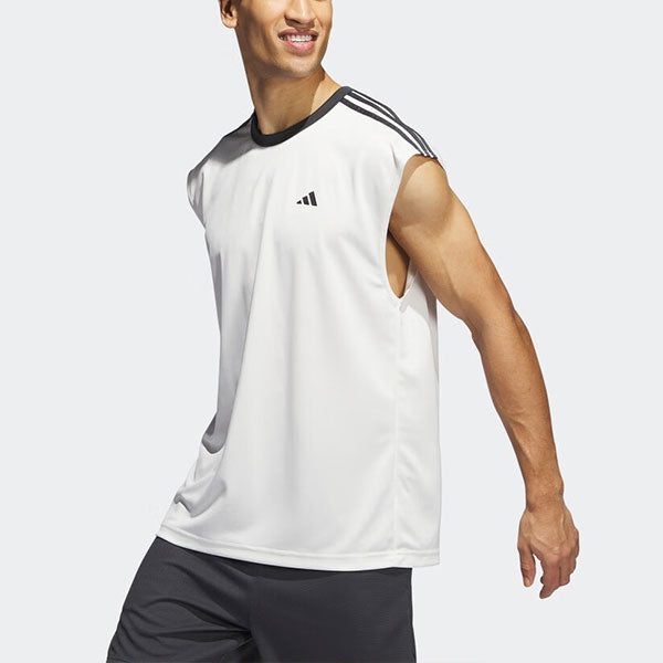 adidas Basketball All World Sleeveless T-Shirts 'White' IL2293