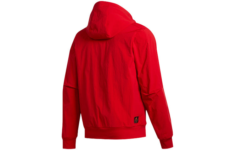 adidas CNY TT Casual Sports Hooded Jacket Red FU6224