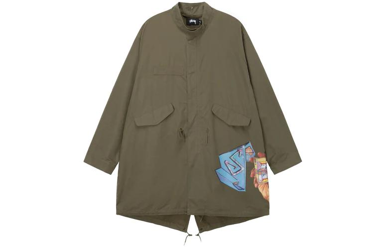 Stussy Goldie Fishtail Parka 'Olive' 115687