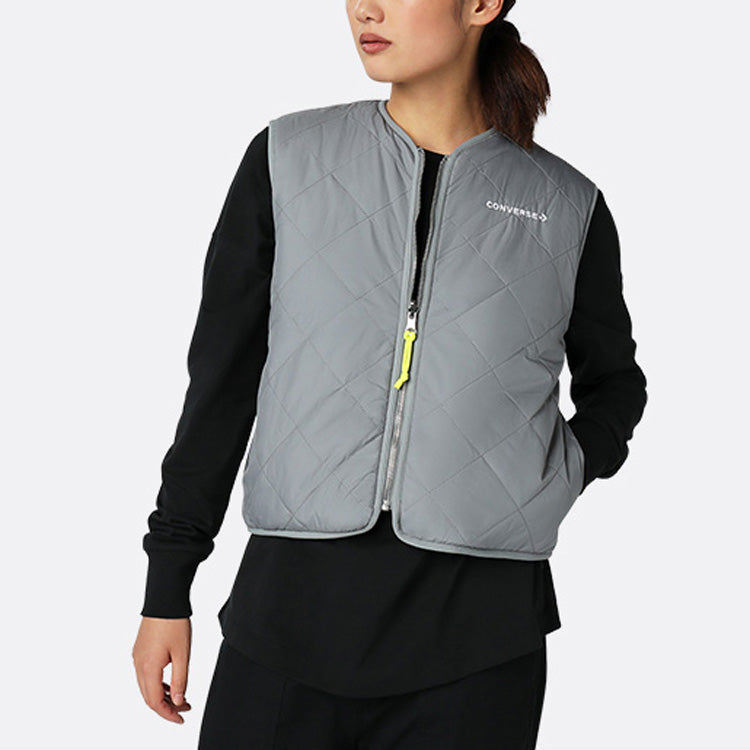 (WMNS) Converse Sherpa Reversible Vest 'Grey' 10020286A01