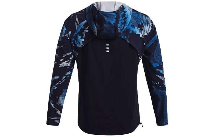 Under Armour OutRun the STORM Windbreaker Asia Sizing 'Blue Black' 1365666-001