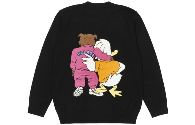 Palace Dog And Duck Knit Long Sleeve 'Black' P22KW068