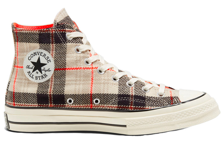 Converse Plaid Chuck 1970s 'Creamwhite Gray' 166496C