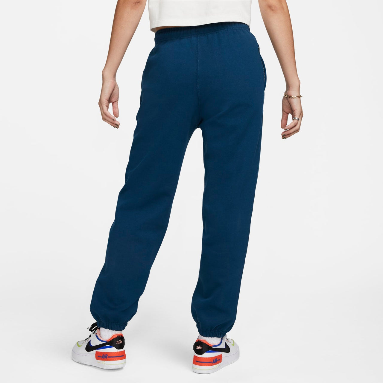 (WMNS) Nike Solo Swoosh Sweatpants 'Blue' CW5565-460