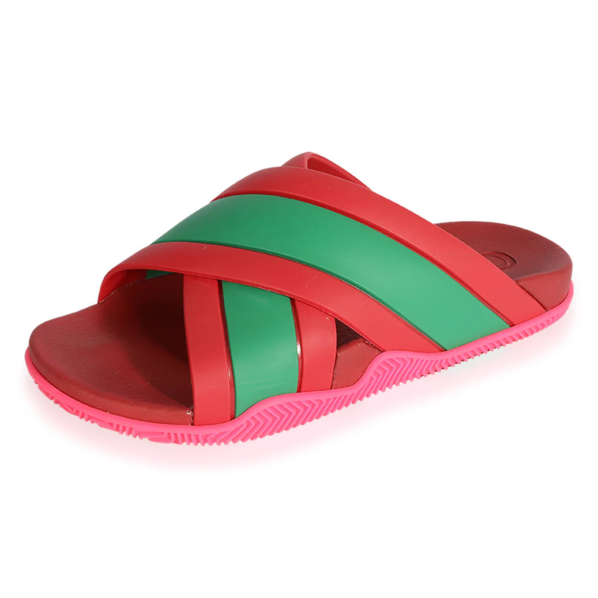 (WMNS) Gucci Web Stripe Slide Sandals 'Coral' 627820-J8700-6559