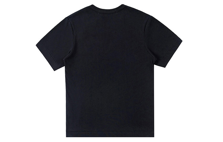 COMME des GARCONS PLAY Kawakubo Rei Black Printing Short Sleeve Black AZ-T201-051-1