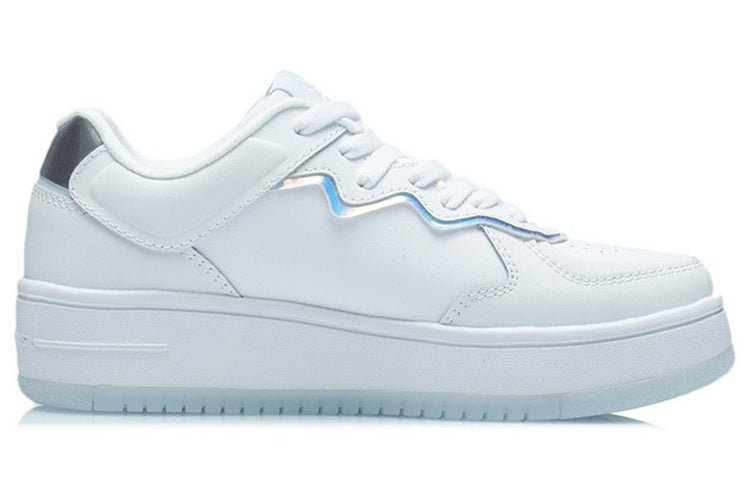(WMNS) Li-Ning Classic Skateboarding 'White Blue' AGCR304-1