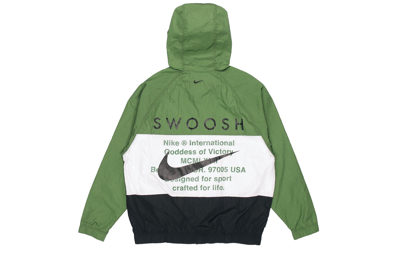 Nike Sportswear Swoosh Windproof Sports Woven Jacket Green DD1089-010