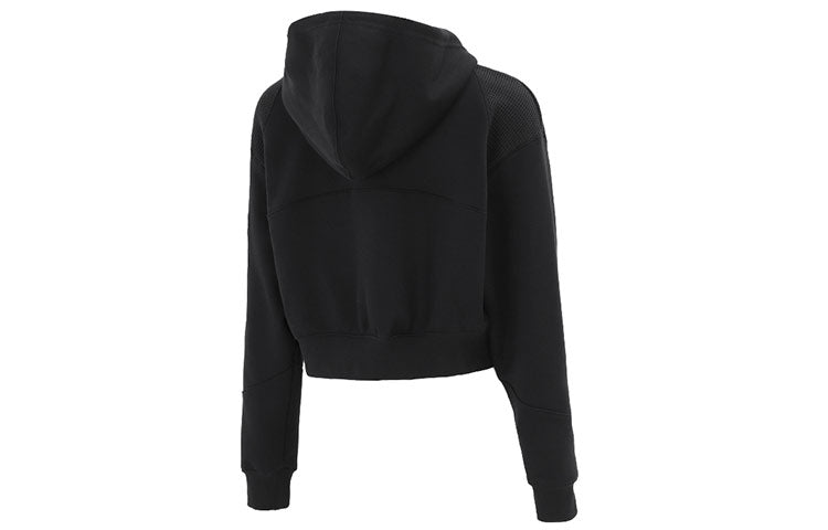 (WMNS) Nike Casual Sports Short Knit Hooded Jacket Black DM6064-010