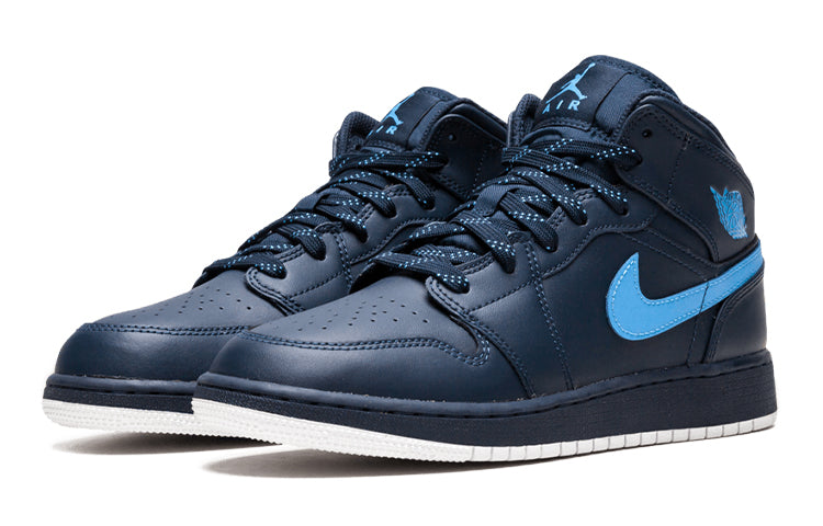 (GS) Air Jordan 1 Mid 'Obsidian' 554725-415