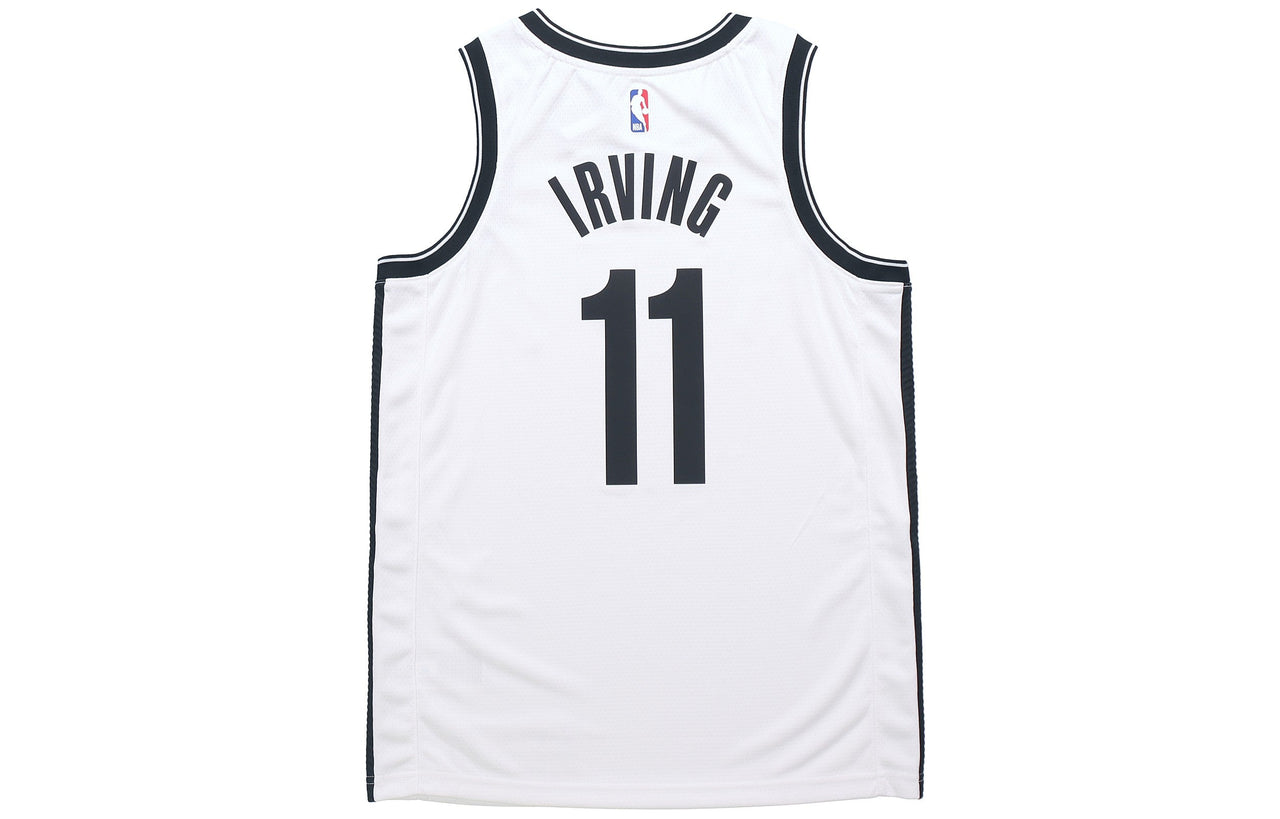 Nike NBA SW Fan Edition Brooklyn Nets Kyrie Irving 11 Basketball Sports Jersey White CW3584-105
