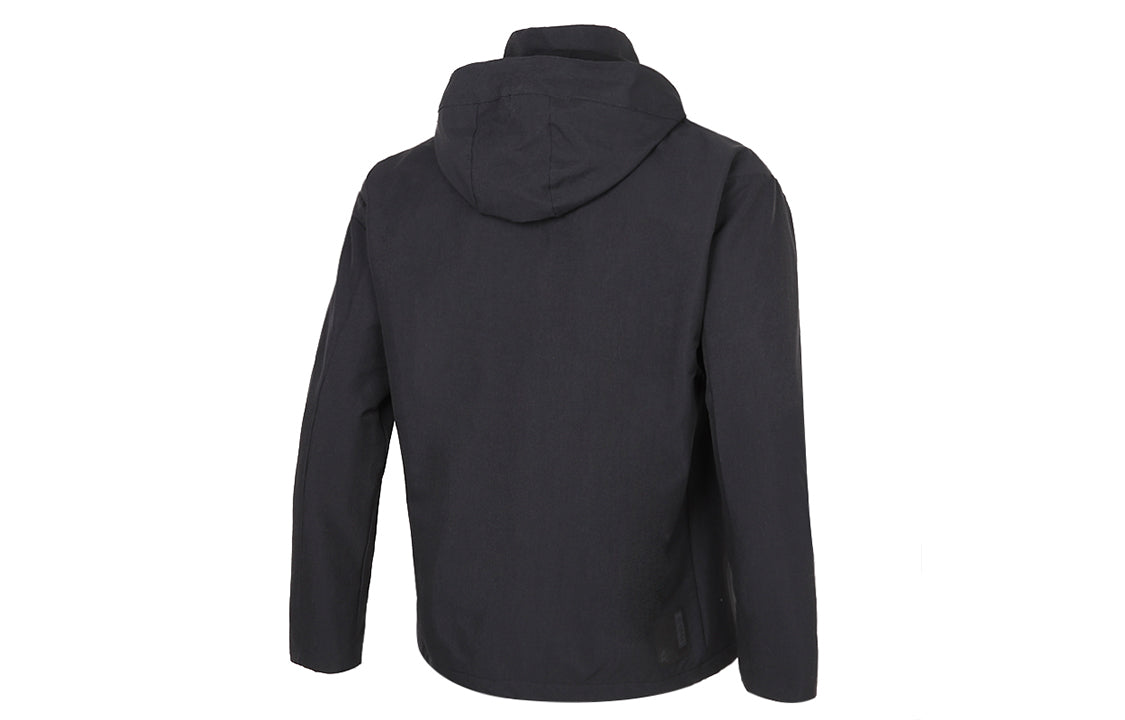 adidas Wj Jkt Warm Solid Color Casual Sports Hooded Jacket Black GU1747