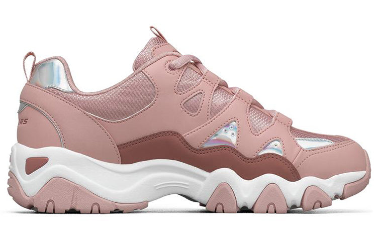 (WMNS) Skechers D Lites 2.0 Low-Top Running Shoes Pink 66666312-MVE