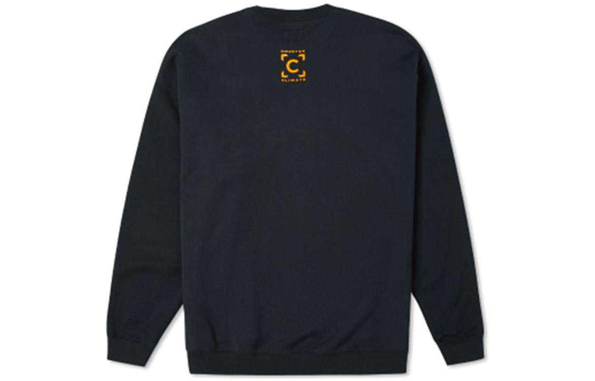 Converse Counter Climate Graphic Crew Sweatshirt Asia Sizing 'Black' 10025032-A01