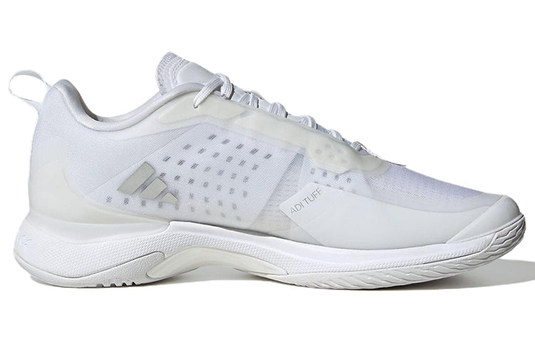 (WMNS) adidas Avacourt Tennis Shoes 'Cloud White Silver Metallic' HQ8404
