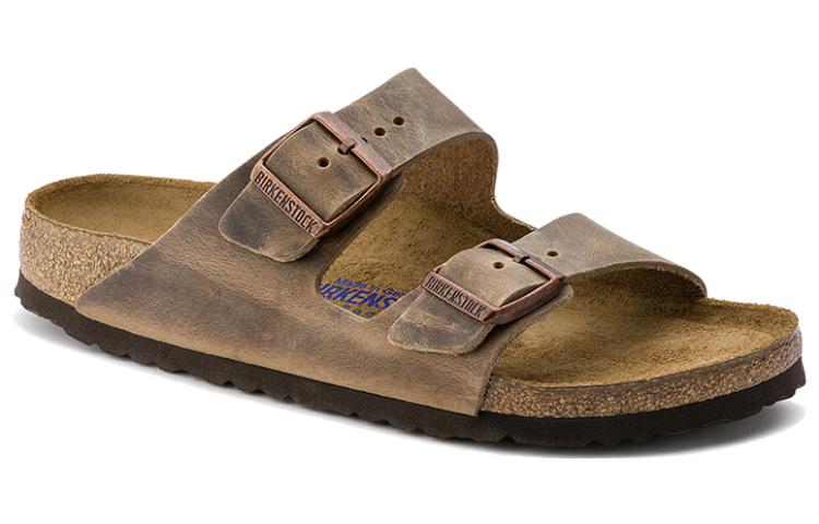 Birkenstock Arizona Soft Footbed Oiled Leather Narrow Fit 'Tobacco Brown' 0552813