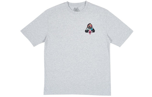 PALACE Sans Ferg T-Shirt Grey Marl Glasses Back Logo Short Sleeve Unisex Gray P18SS064
