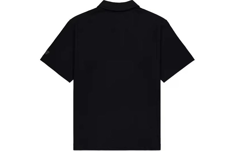 New Balance Small Biking Graphic Polo Shirt 'Black' NFE26061-BK