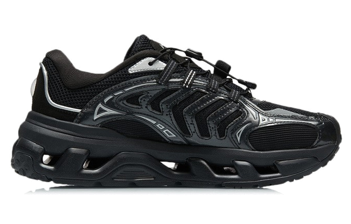 (WMNS) Li-Ning Scenery Low 'Black Silver' AGLR106-2