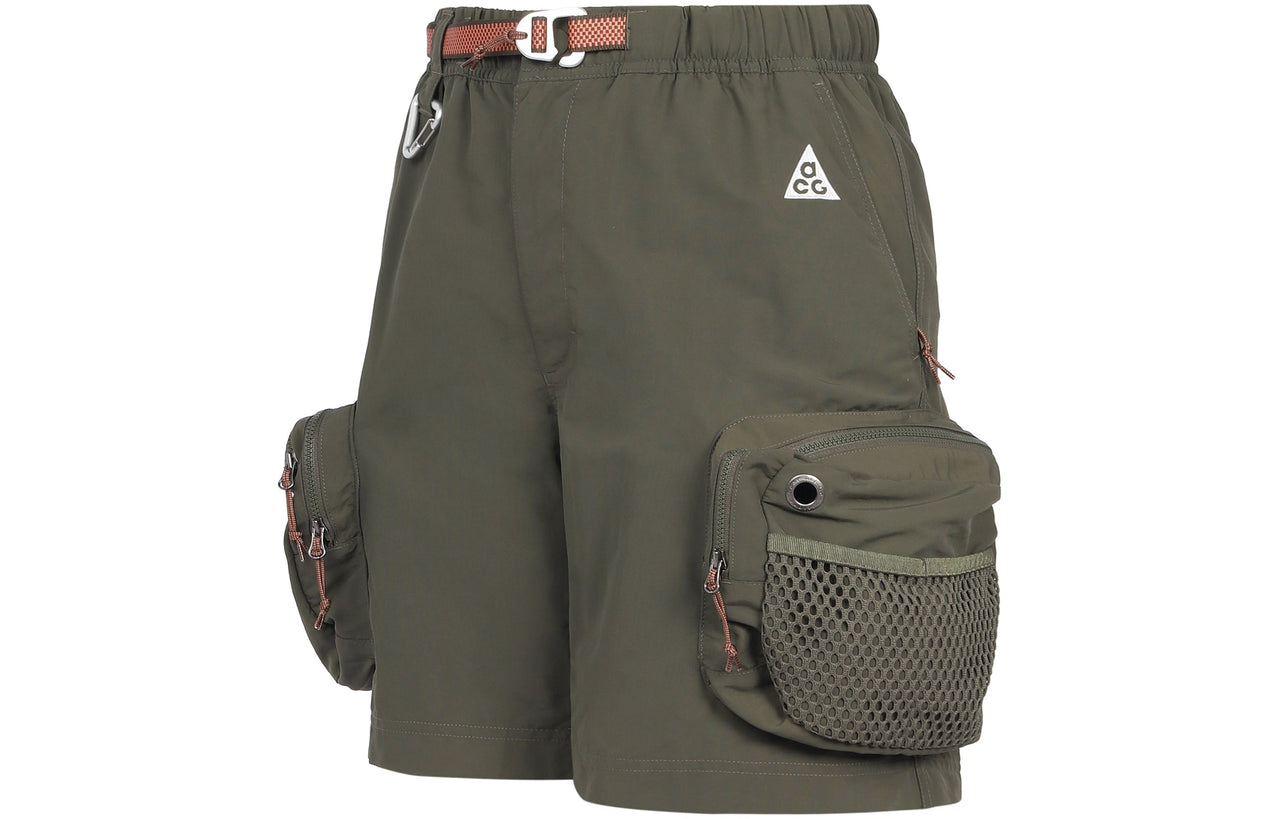 Men's Nike ACG Snowgrass Solid Color Cargo Shorts Green Gift to Boyfriend DN3946-325