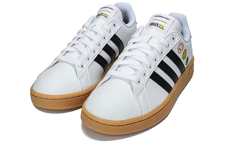 adidas neo x Smiley Grand Court 'Black White' GY4995