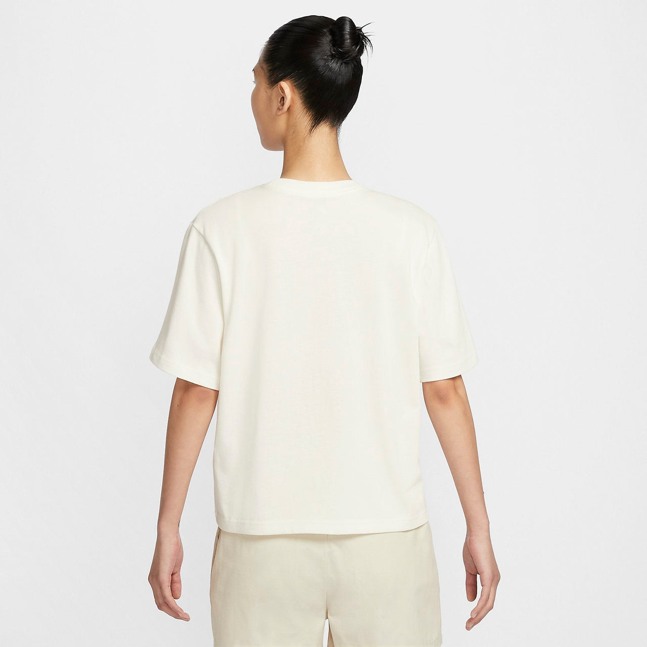 (WMNS) Nike Sportswear All Day Waffle Crew T-shirt 'Beige' HQ1197-133