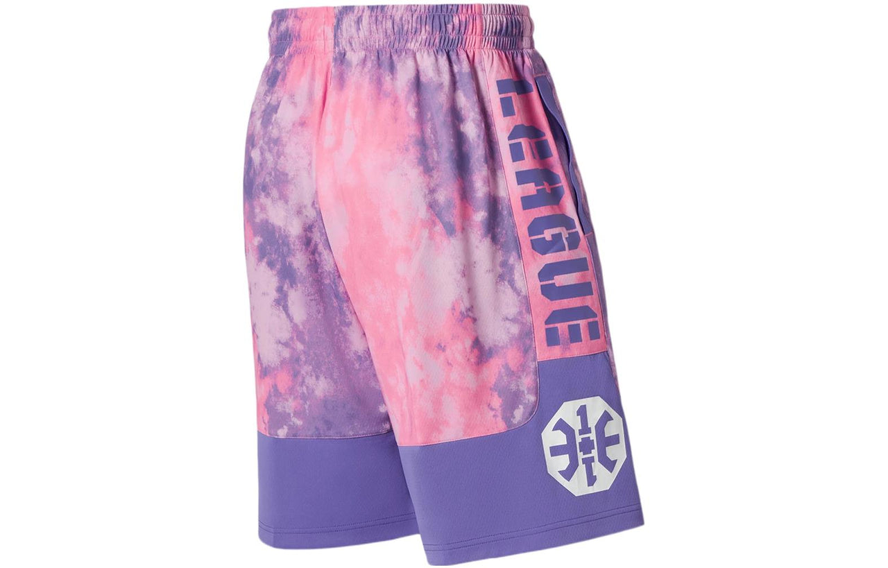 Li-Ning BadFive Logo Basketball Shorts 'Pink Purple' AAPS031-2