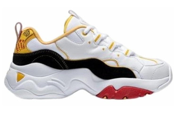 (WMNS) One Punch Man x Skechers D lites 3.0 Low-Top Running Shoes White/Black/Yellow 66666342-WBKY