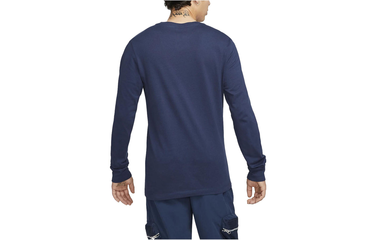 Nike Basketball Cartoon Logo Long Sleeve T-Shirt 'Midnight Navy' DZ2700-410