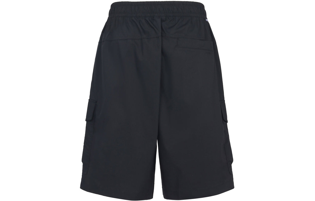 Nike Sportswear Sport Essentials Solid Color Logo Embroidered Big Pocket Straight Shorts Black DM6834-010