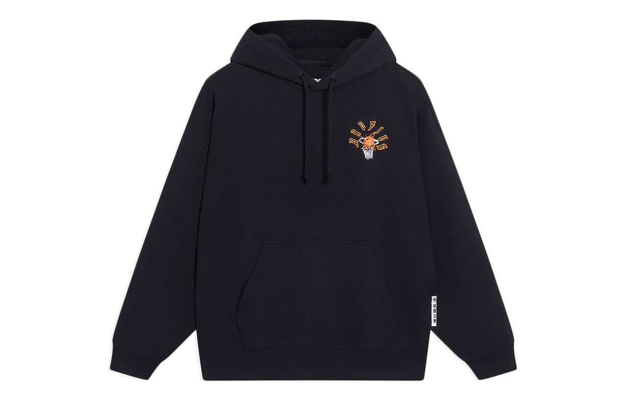 Li-Ning x BADFIVE Sports Style Hoodie 'Black White' AWDT089-4