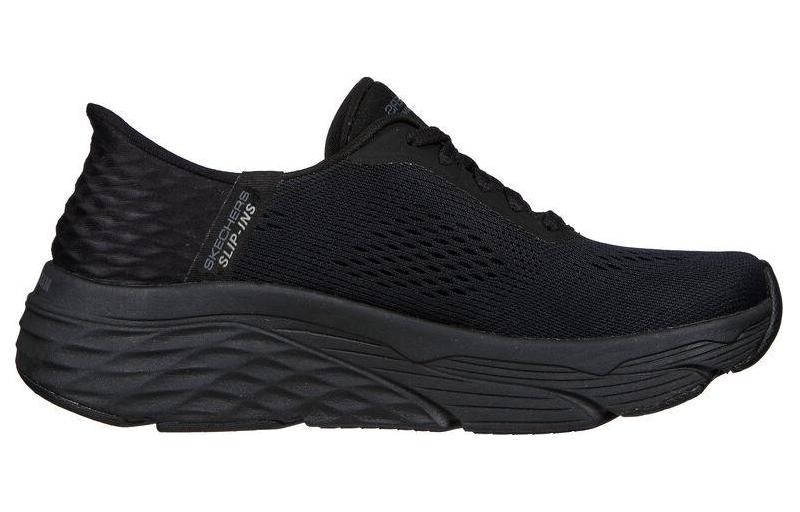 (WMNS) Skechers Max Cushioning Mystic Passion 'Triple Black' 128572-BBK
