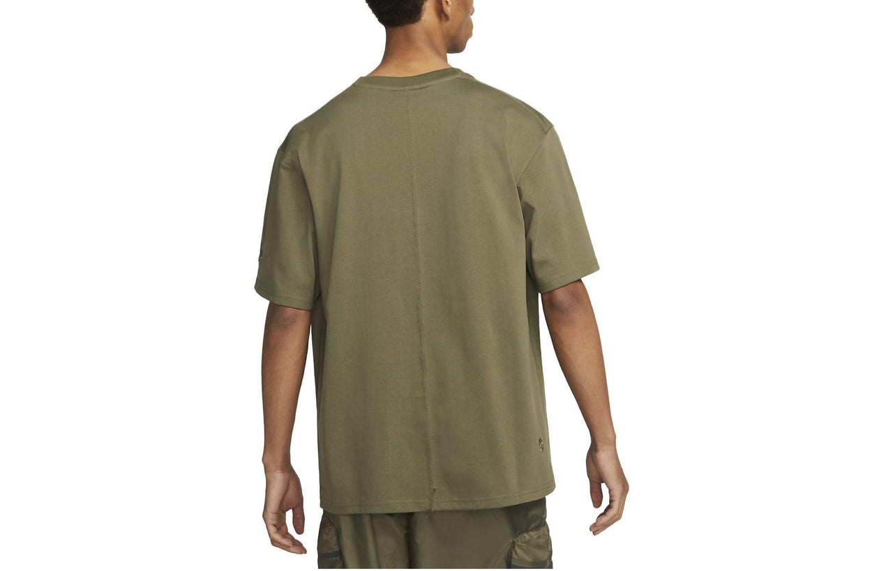 Nike Sportswear Tech Pack Dri-fit Short Sleeve Top 'Olive Green' FB4396-222