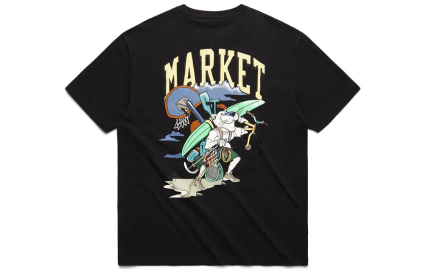 PUMA X Market Graphic Tee 'Black' 537396-85