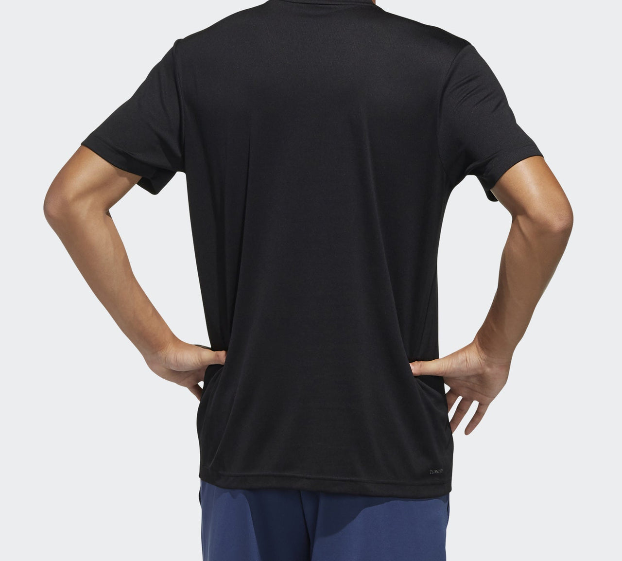 adidas D2M PL Tee Sports Short-sleeveTee Men Black FL0286