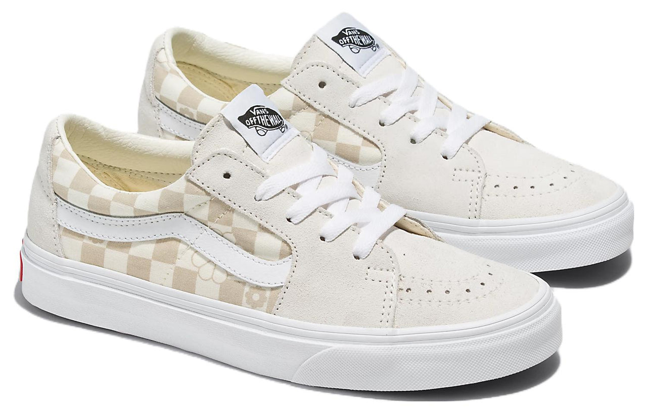 (WMNS) Vans Sk8-Low Floral Check 'White' VN0009QRFS8