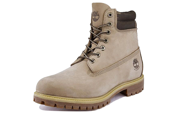 Timberland 6 Inch Premium Waterproof Wide-Fit Boots 'Off White Nubuck' A1QRD