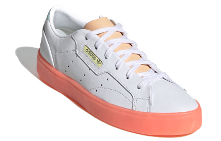 (WMNS) adidas Sleek 'White Glow Orange' FW5463